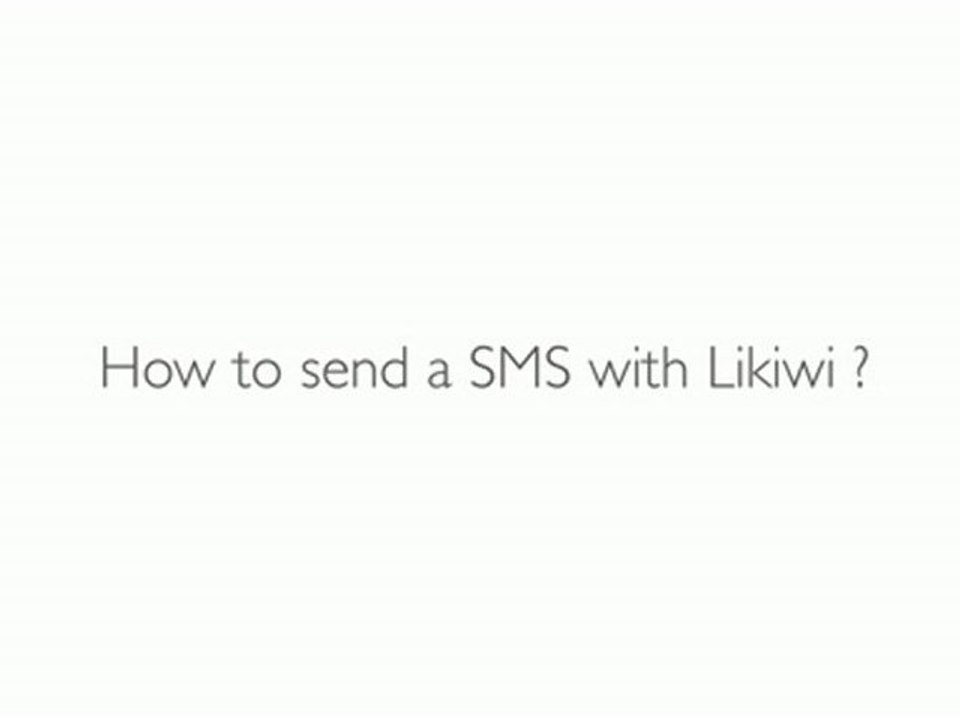 Likiwi : How to send a SMS on Facebook ? [Tutorial]