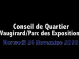 Conseil de Quartier Vaugirard/Parc des Expositions 24/11/10