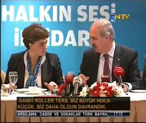 Kurtulmuş:"Hoca Küçük Biz Büyük Olduk"