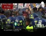Students protest over university tuition... - no comment