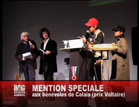 3. les Bénévoles de Calais / Big Brother Awards 9e édition