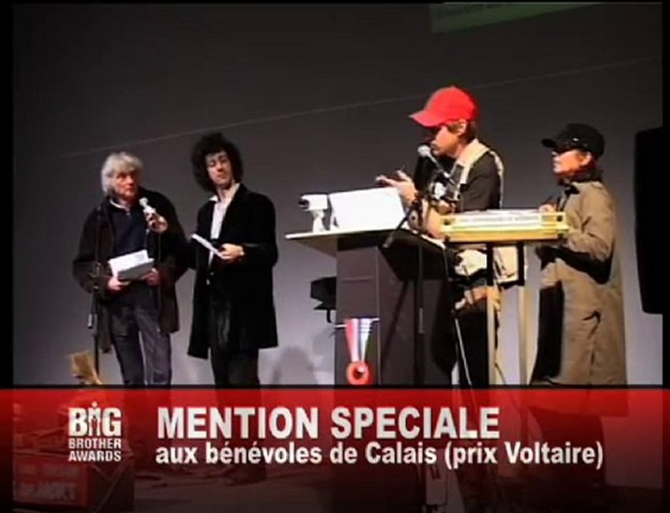 3. les Bénévoles de Calais / Big Brother Awards  9e édition