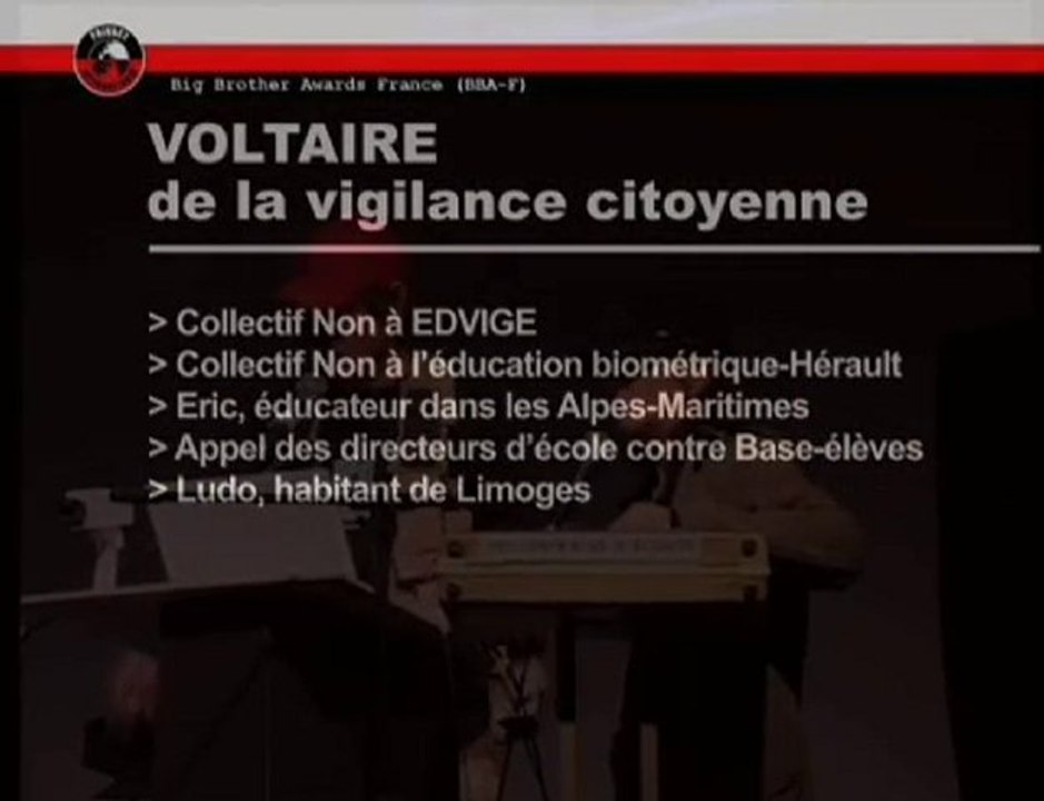9. Prix Orwell Voltaire / Big Brother Awards  9e édition