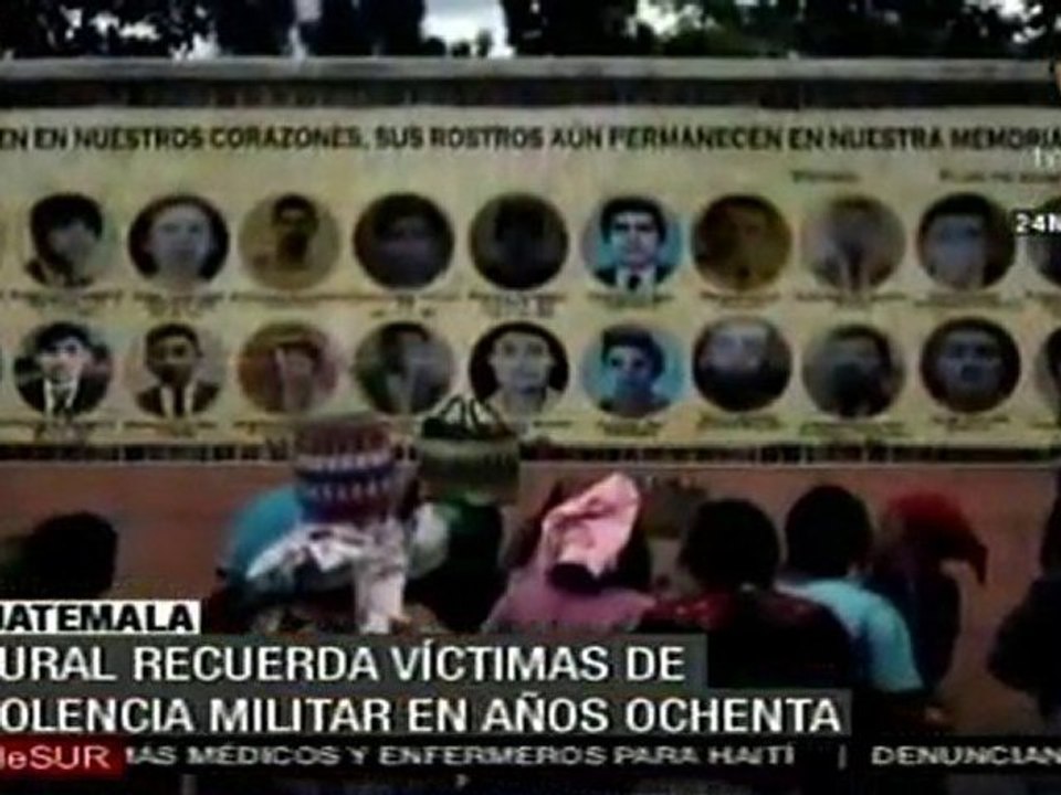 Grupo indígena inaugura un mural para recordar a las vícti