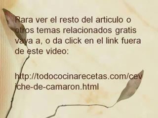 Ceviche de Camaron