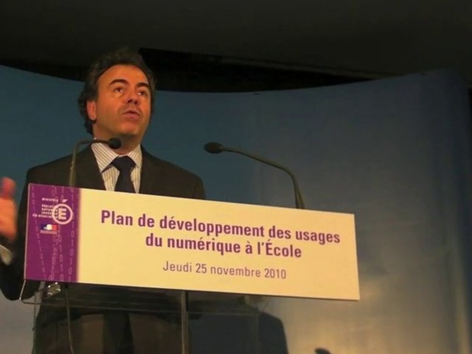 Discours - Développement des usages du numérique à l'Ecole