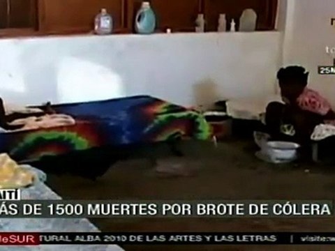 Van 1,500 muertos por cólera en Haití