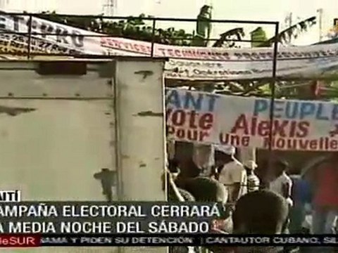 Celebra Haití elecciones en medio de cólera y protestas
