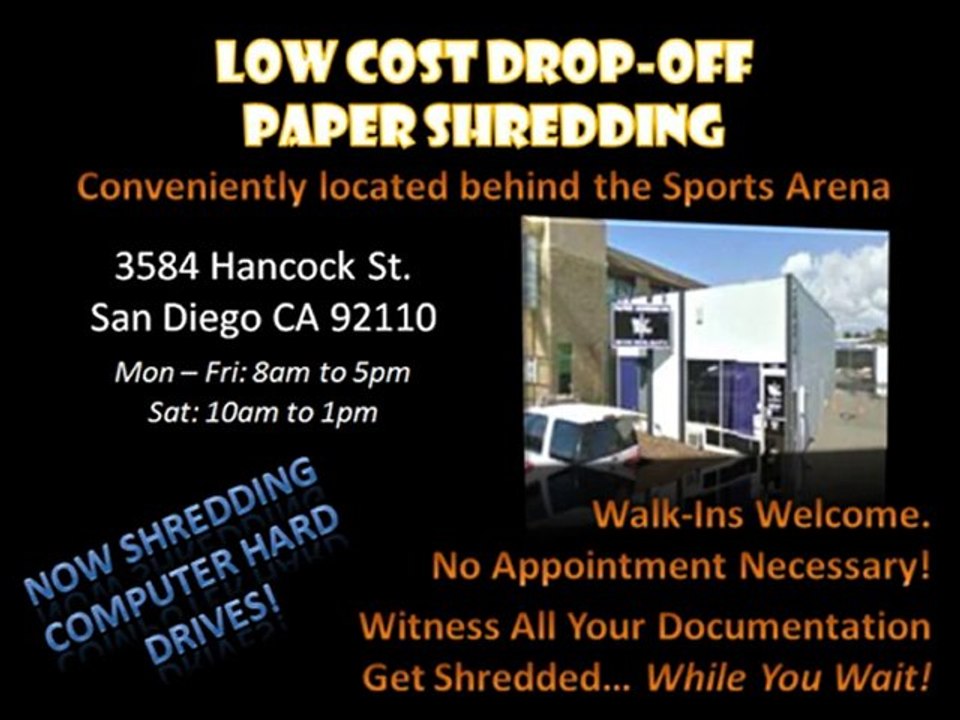 Paper Shredding Services San Diego