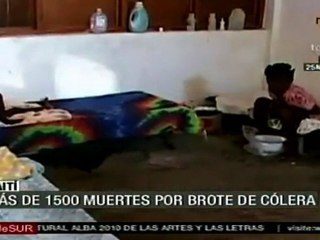 Van 1,500 muertos por cólera en Haití