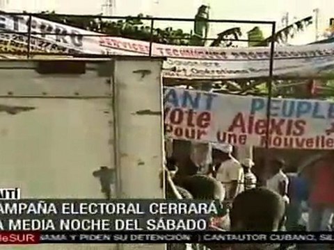 Celebra Haití elecciones en medio de cólera y protestas