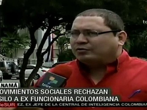 Movimientos sociales panameños rechazan asilo a ex funcionaria colombiana