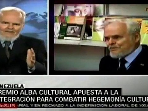 Luis Britto, orgulloso de compartir Premio ALBA Cultural con grandes figuras latinoamericanas