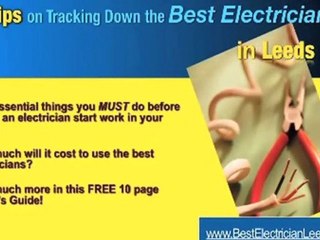 Top Tips for finding and selecting the Best Electrician in L