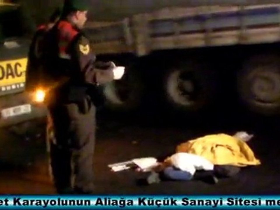 ALIAGADA TRAFIK KAZASI: 1 OLU