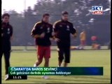 Galatasaray'da Baros Sevinci