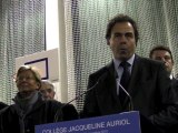 Inauguration du Collège Jacqueline Auriol à Boulogne (92)