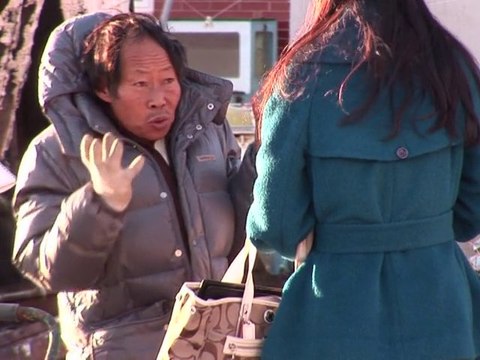 South Korean villagers flee North Korean missile threat