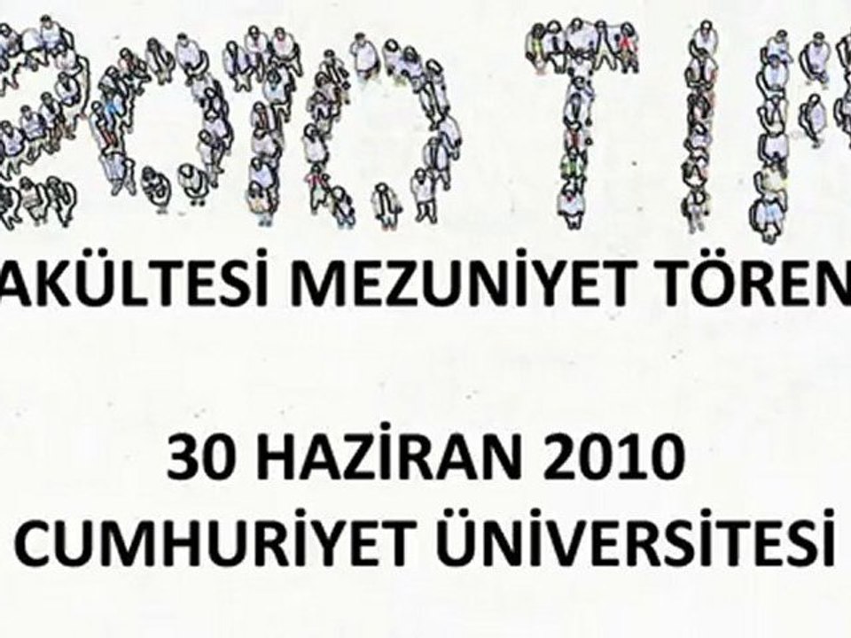 Tıp Fakültesi Mezuniyet Töreni introsu