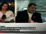 Ecuador y Colombia restablecen relaciones diplomáticas