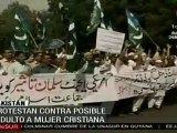 Musulmanes Protestan Posible Perdón para Mujer Cristiana en Pakistán