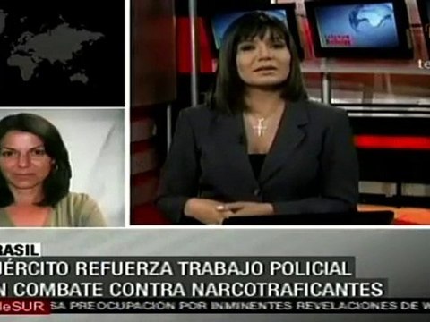 Ejército brasileño refuerza trabajo policial en combate contra narcotraficantes