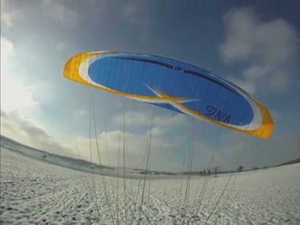 Paramoteur en hiver en moselle