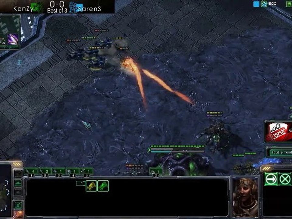 SarenS vs KenZy 1/3 - Starcraft 2 - Quart eOSL Winter '10