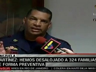 Desalojan a 324 familias de forma preventiva en Caracas