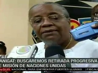 Manigat; buscaremos retirada progresiva de misión de Naciones Unidas