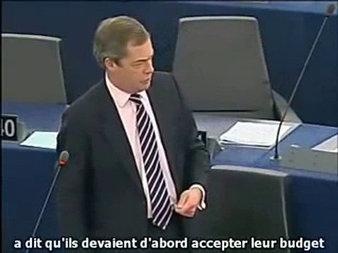 Nigel Farage VS Rompuy et Barroso mais pour qui vous prenez