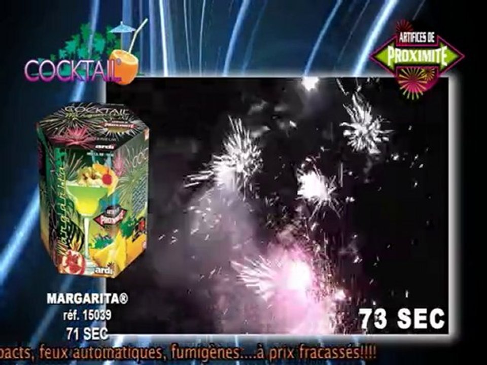 Feu d'artifice: fontaine Margarita de Ardi