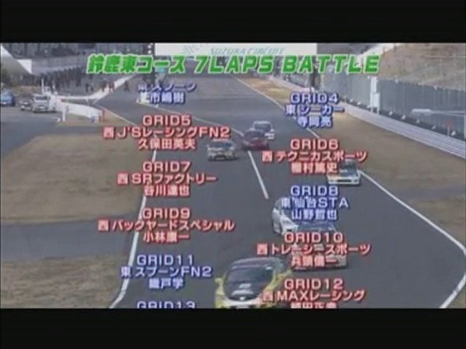 大阪ＪＤＭ Suzuka Honda Civic AH OsakaJDM vs K20 tuners Part 2