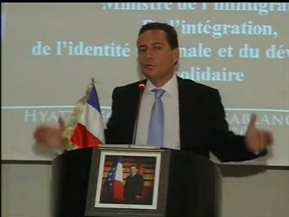 UMP Maroc Eric Besson Université d'automne Intervention 2/2