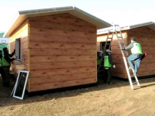 S.Korean Marines build new housing as islanders take refuge