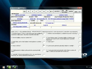 Sicil Programı - Veri Girişi 1