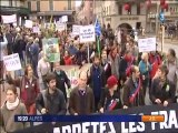 France 3 - Manifestation Anti JO Annecy 2018 du 20 Novembre