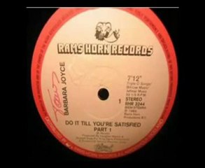 80's Boogie-Barbara Joyce - Do It Till You're Satisfied 1982