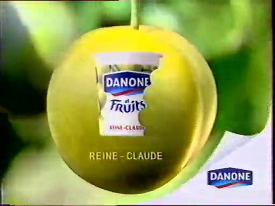 Publicité Danone Et Fruits 1997