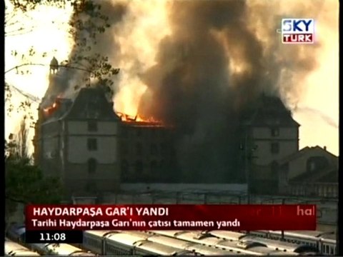 Haydarpaşa Garı Yandı