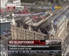 NTV helikopteri Haydarpaşa Üzerinde