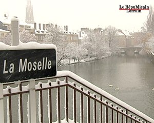 Metz se réveille sous la neige