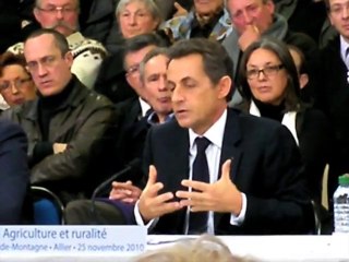 Conclusion table ronde ruralité agriculture Sarkozy