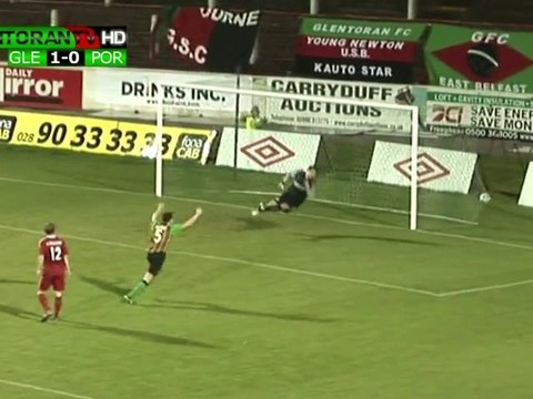 Glentoran 1-0 Portadown BURROWS GOAL