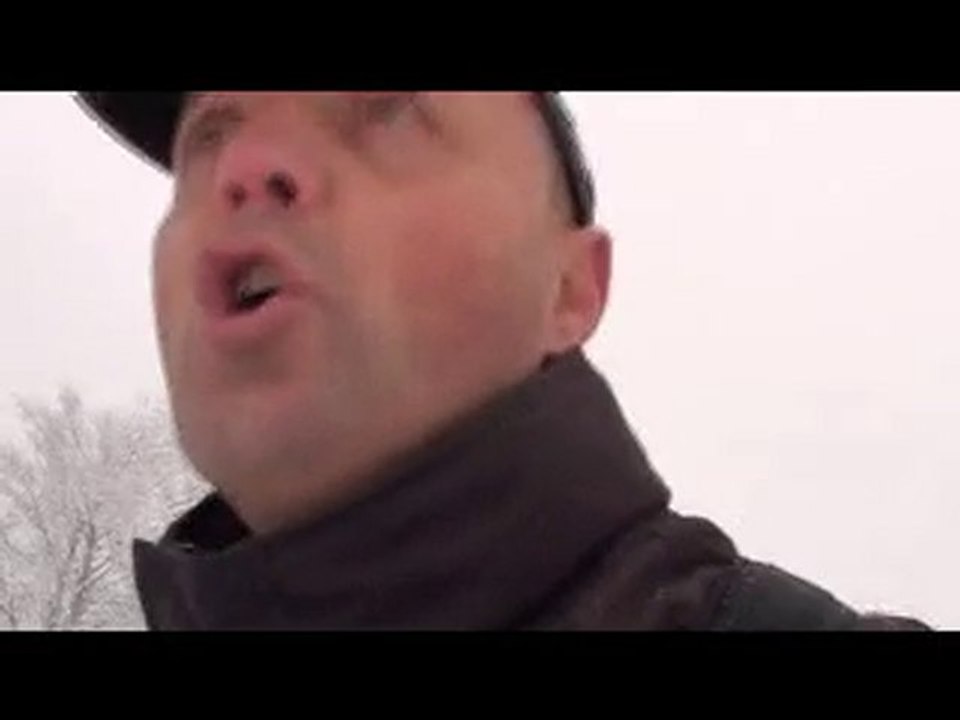 reportage dans la neige ce lundi