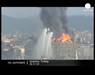 Fire in Istanbul's Haydarpasha railway station - no comment