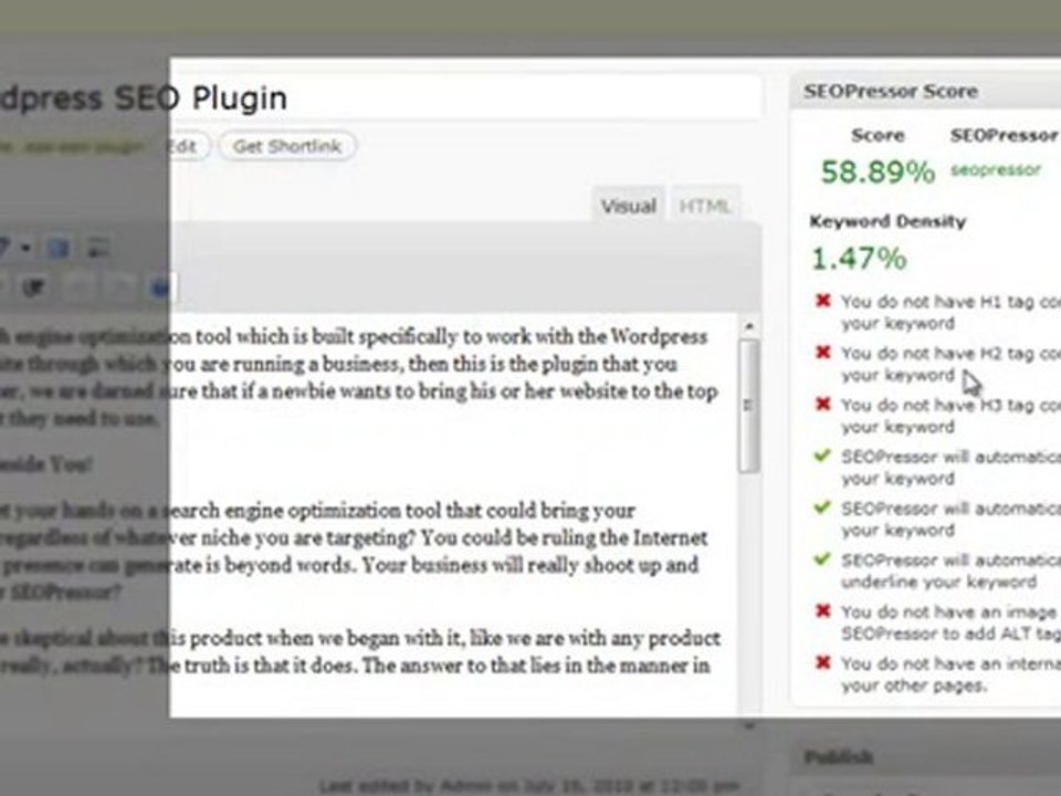 SEOPressor Wordpress Plugin,SEOPressor or Wordpress Plugin