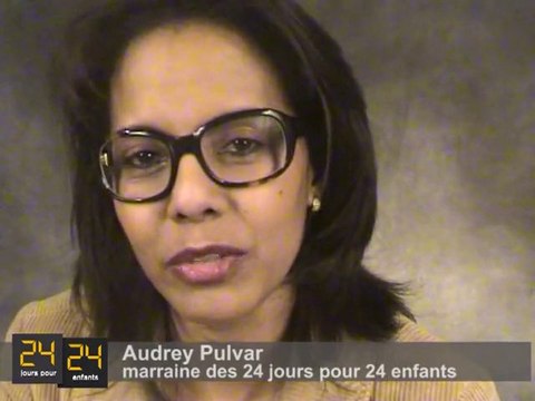 Audrey Pulvar marraine des 24 jours pour 24 enfants