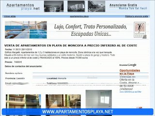 Alquiler de apartamentos en la playa - Apartamentosplaya.net