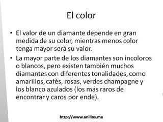 Caracteristicas de los diamantes
